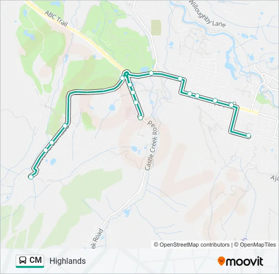CM Bus Line Map