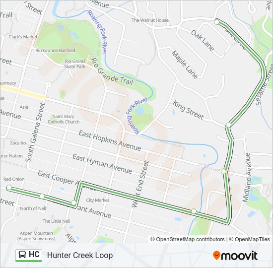 HC Bus Line Map