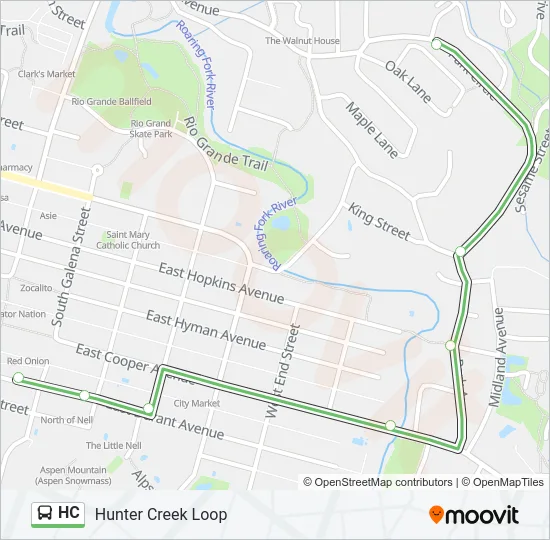 HC Bus Line Map