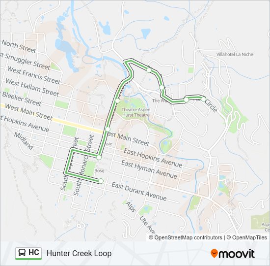 HC Bus Line Map