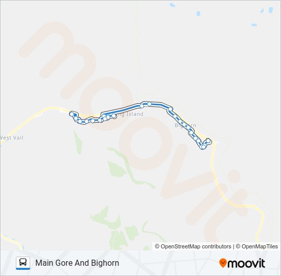 EAST VAIL Bus Line Map