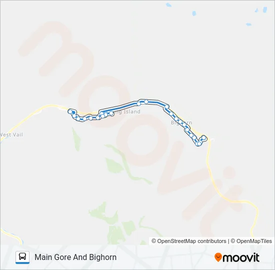 EAST VAIL Bus Line Map