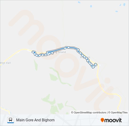 EAST VAIL bus Line Map
