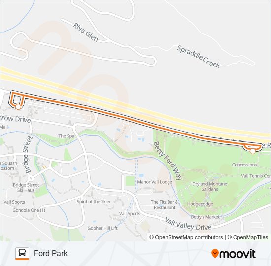 FORD PARK bus Line Map
