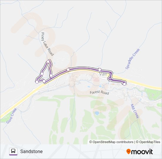 SANDSTONE Bus Line Map