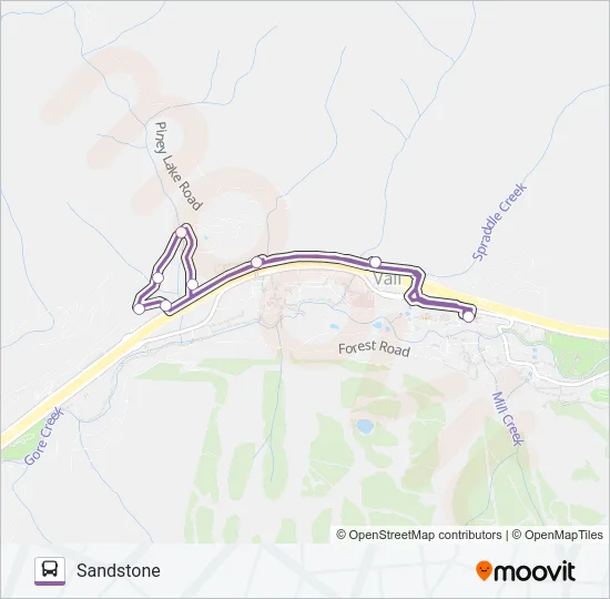 SANDSTONE Bus Line Map