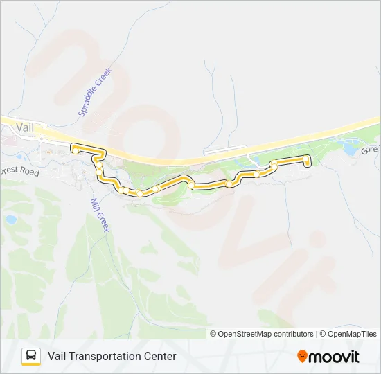 GOLF COURSE Bus Line Map