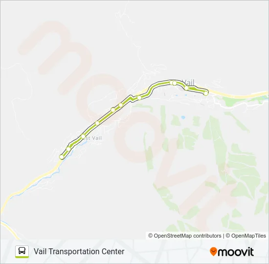 WEST VAIL EXPRESS Bus Line Map
