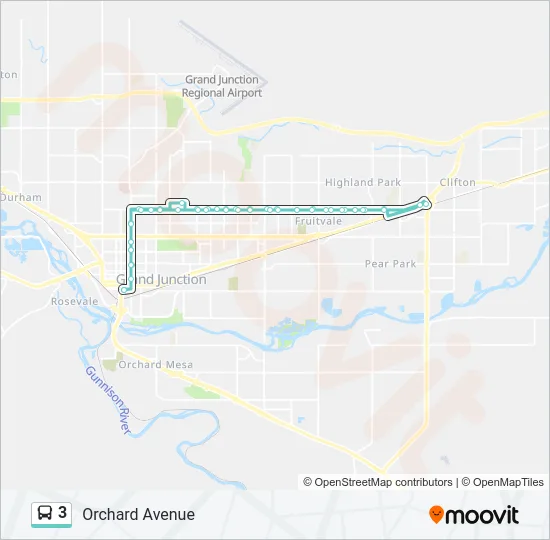 3 Bus Line Map