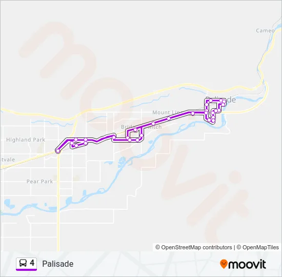 4 Bus Line Map