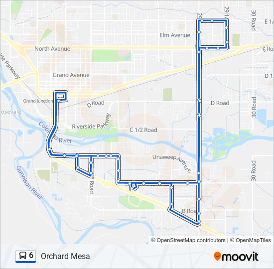 How to get to Mesa Mall in Grand Junction by Bus?