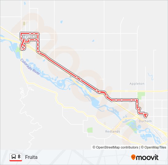 8 Bus Line Map