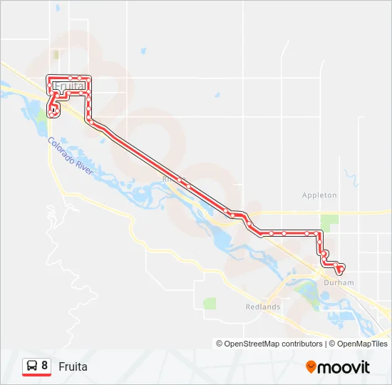 8 Bus Line Map
