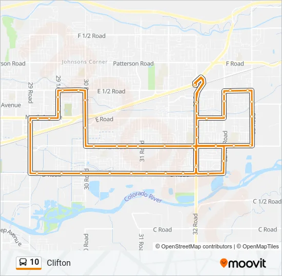 10 Bus Line Map