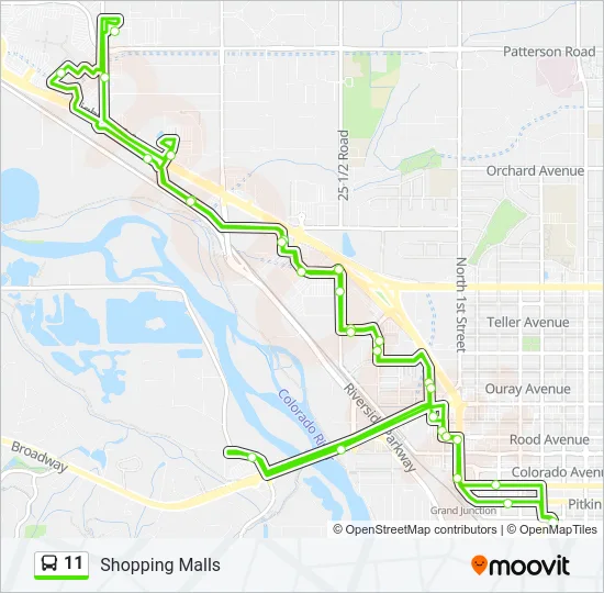 11 Bus Line Map