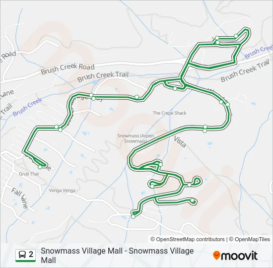 2 Bus Line Map