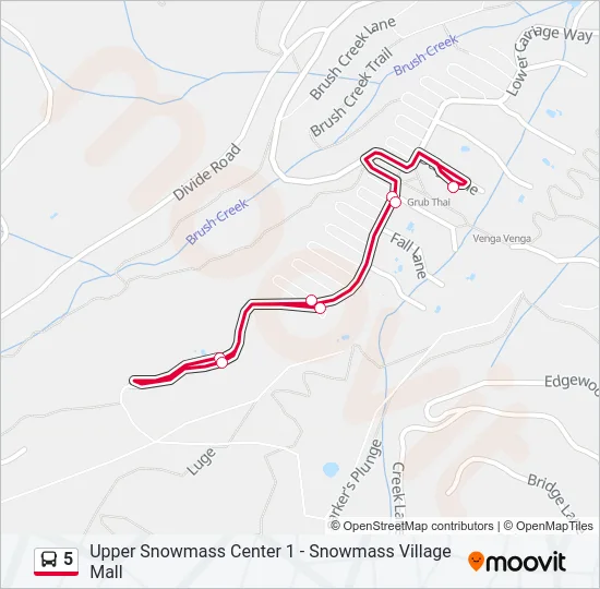 5 Bus Line Map