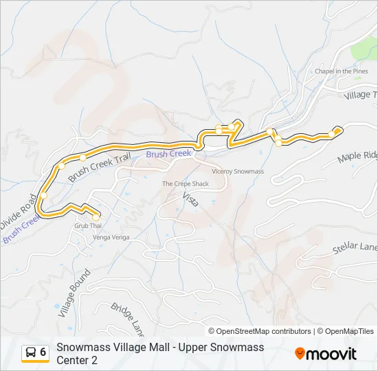 6 Bus Line Map