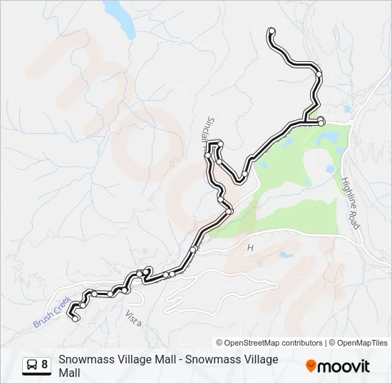 8 Bus Line Map
