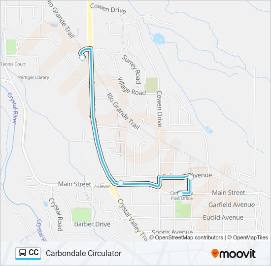 CC bus Line Map
