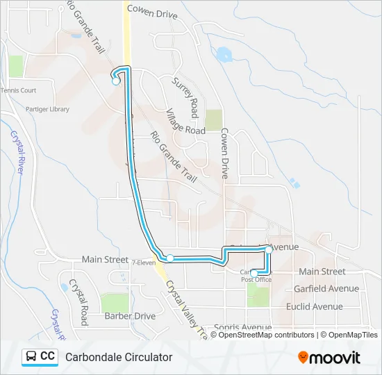 CC Bus Line Map