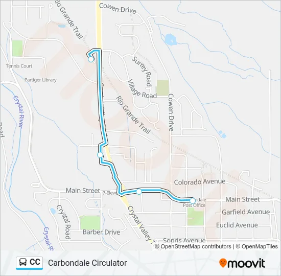 CC Bus Line Map