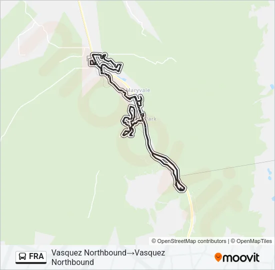 FRA Bus Line Map