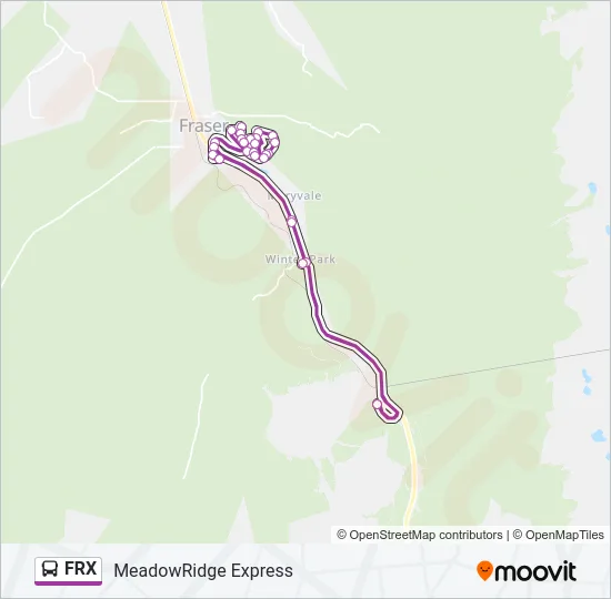 FRX Bus Line Map