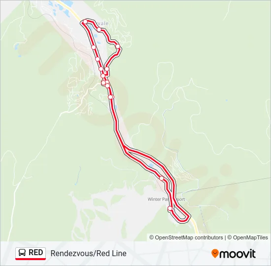 RED Bus Line Map