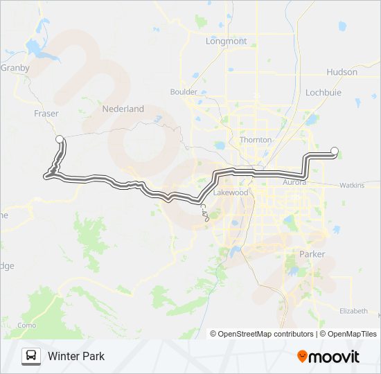 WINTER PARK SHUTTLE (RESERVATIONS SUGGESTED) Bus Line Map