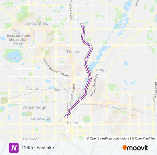 N Train Line Map