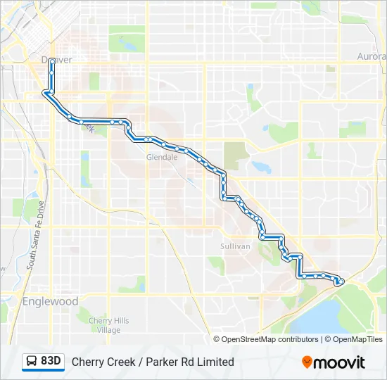 83D Bus Line Map