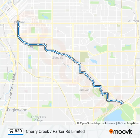 83D Bus Line Map
