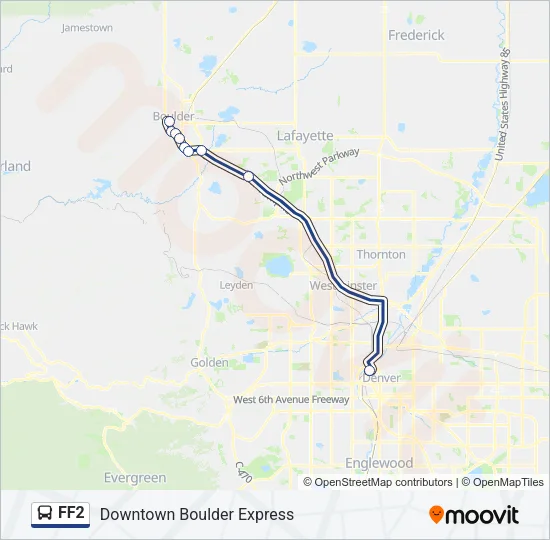 FF2 Bus Line Map