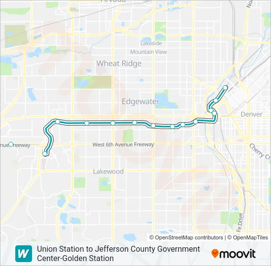 W Light Rail Line Map
