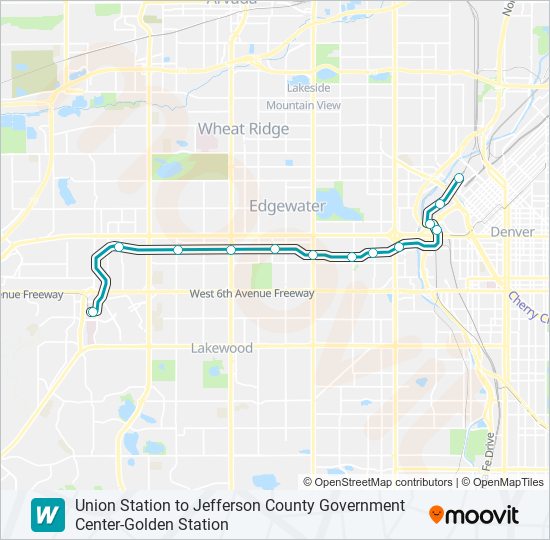 W light rail Line Map