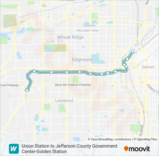 W Light Rail Line Map