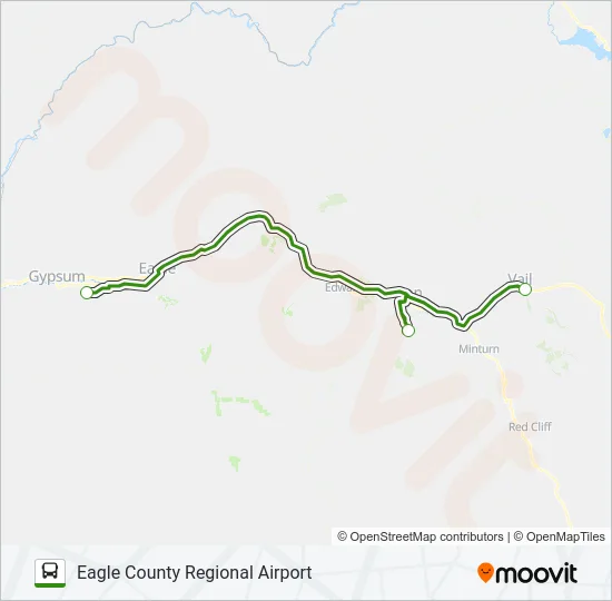 PEAK 1 EXPRESS Bus Line Map