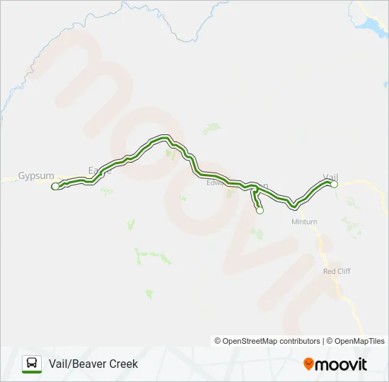 PEAK 1 EXPRESS Bus Line Map