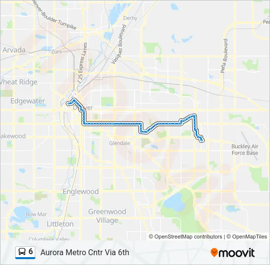 6 Bus Line Map