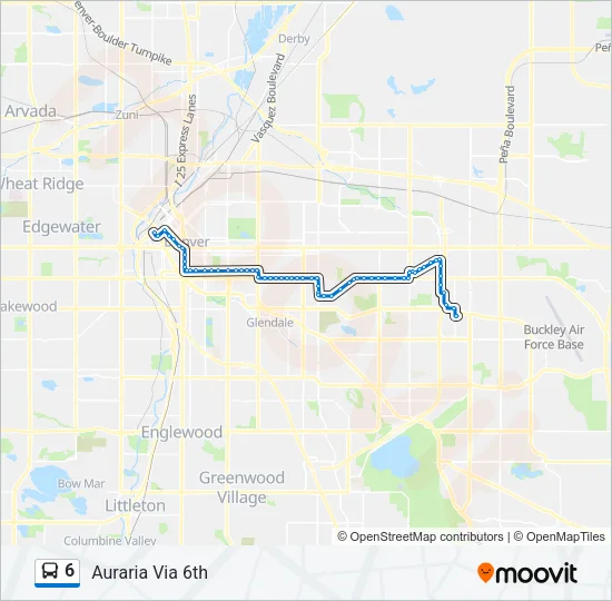 6 Bus Line Map