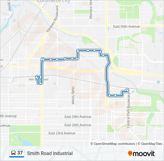 37 Bus Line Map