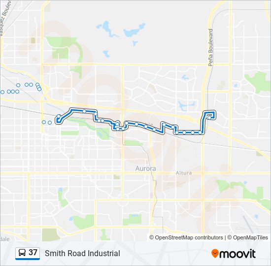 37 bus Line Map