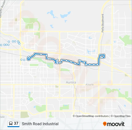 37 Bus Line Map