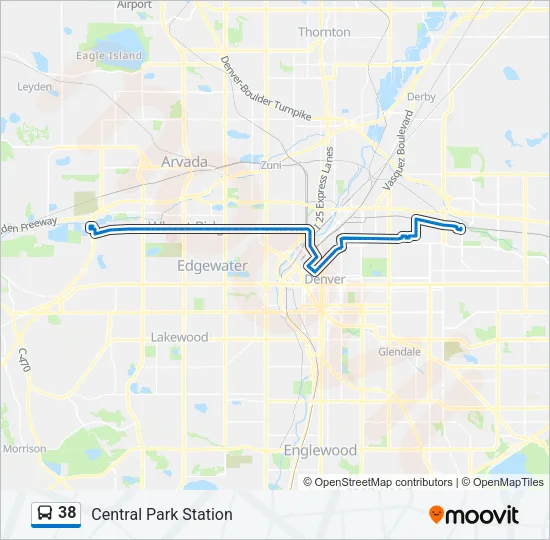 38 Bus Line Map