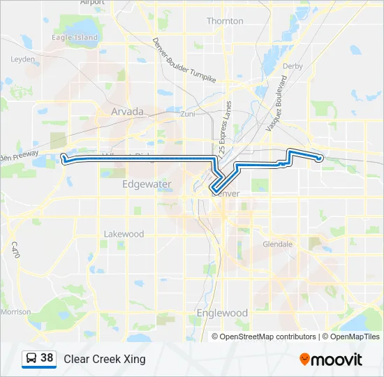 38 Bus Line Map