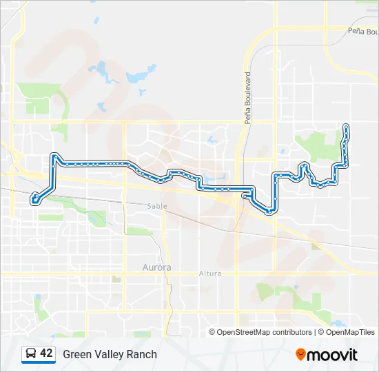 42 Bus Line Map