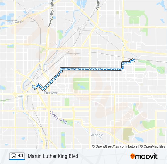 Mapa de 43 de autobús