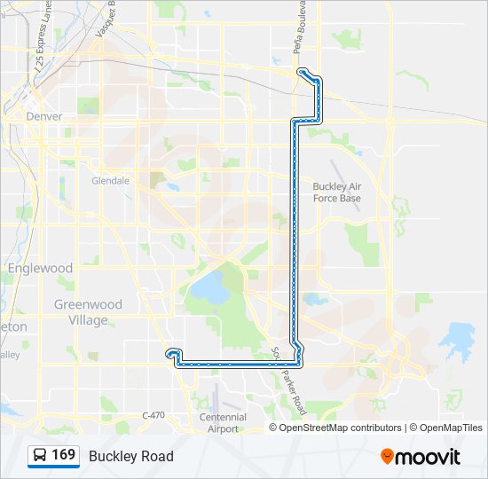 Mapa de 169 de autobús