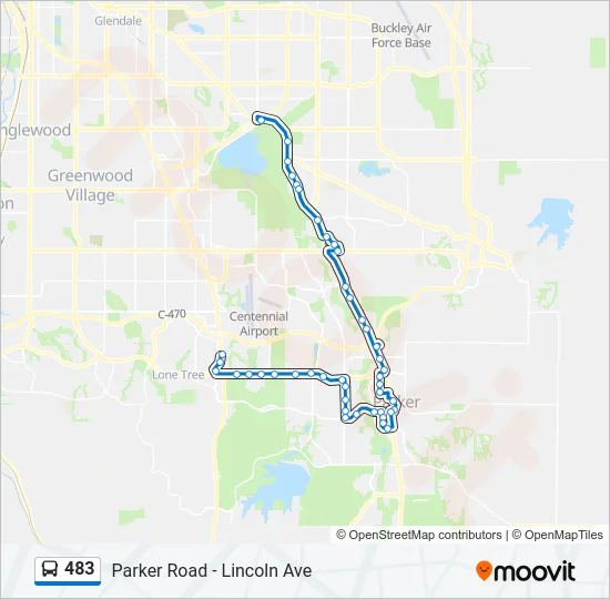 483 Bus Line Map